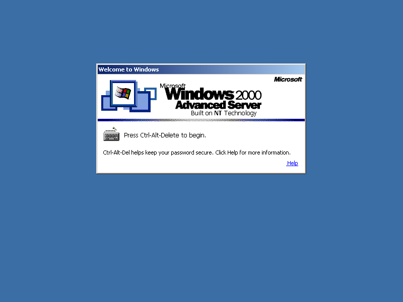 Windows 2000 server remote desktop